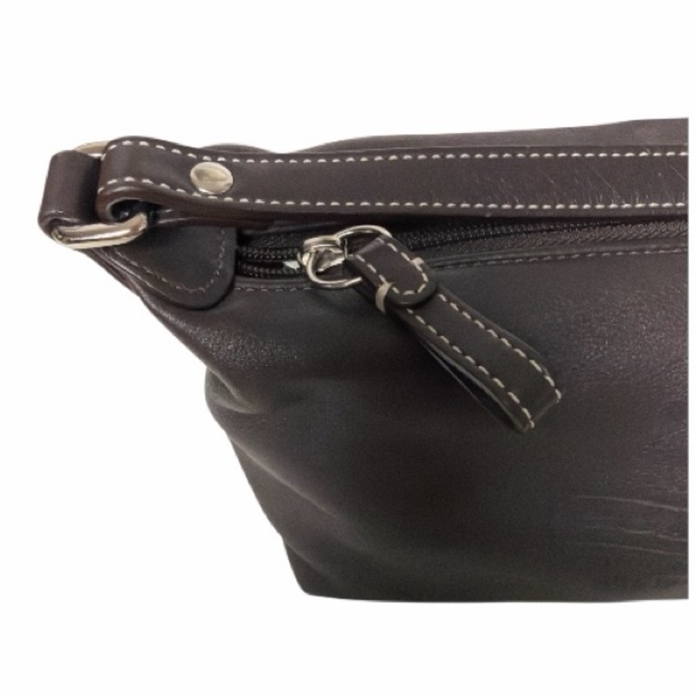 Coach Mini Leather Pouchet Bag Brown Y2K - Picture 4 of 12